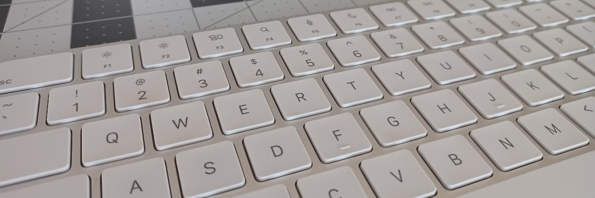 A close-up of a keyboard.