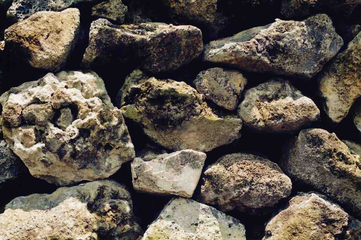 A close-up view of a cowboy rock wall